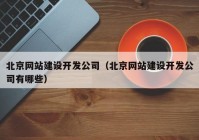 北京网站建设开发公司（北京网站建设开发公司有哪些）