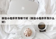 微信小程序开发哪个好（微信小程序开发什么好）