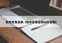 软件开发合同（软件开发合同纠纷管辖）