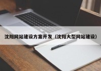 沈阳网站建设方案开发（沈阳大型网站建设）