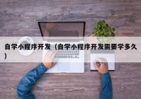 自学小程序开发（自学小程序开发需要学多久）