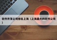 软件开发公司排名上海（上海最大的软件公司）